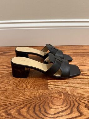 Black Leather Sandals - NEW!!